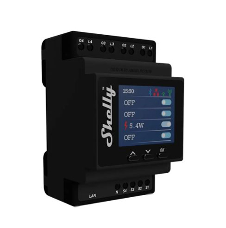Shelly Pro 4ch Pm module domotique  Ethernet 